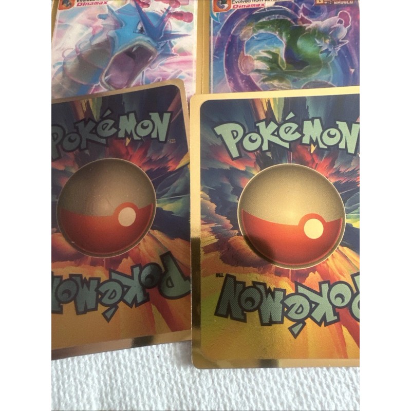 Pokémon 3D Gold Fan Art 4 cards LotNM