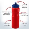 750ml Squeeze Water Sports Bottle, BPA-Free with Leakproof Sports Push