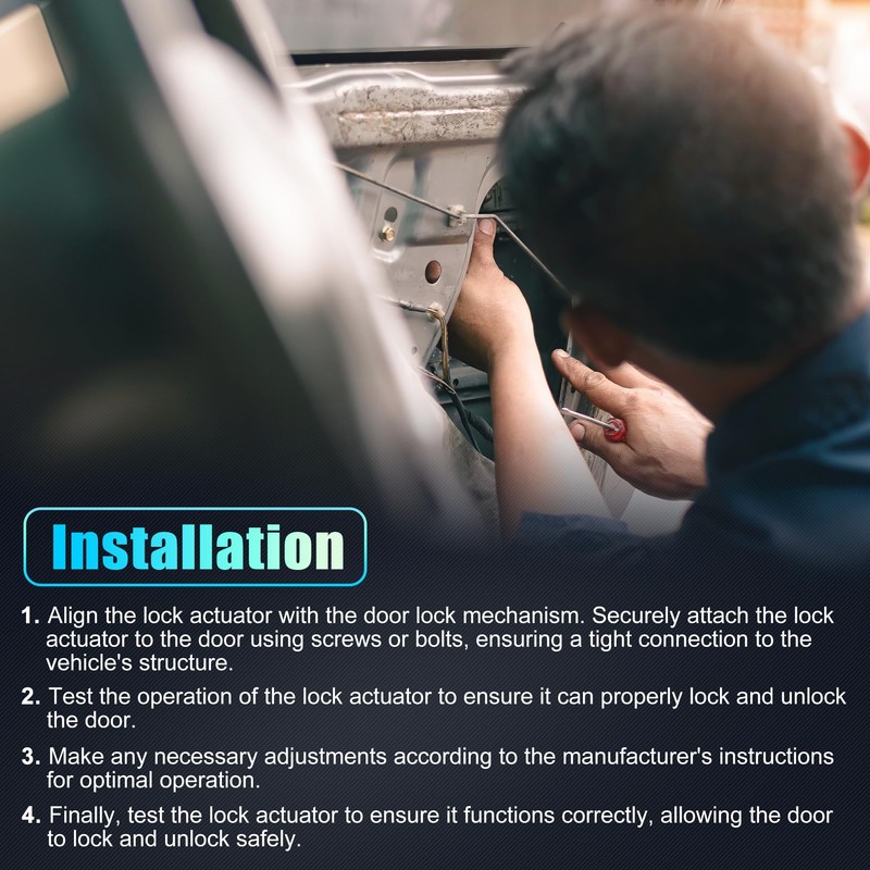 X AUTOHAUX Replacement Rear Liftgate Door Lock Actuator with 4