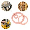 MroMax 20 Pcs Copper Flat Washers M18 Metric Round Gasket