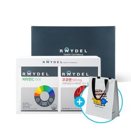 Reidel Gift set of 1 box of Reydel Vitamin C 1000 60 tablets + 1 box of CoQ10 100mg 60 capsules / 레이델 비타민C1000 60정 1박스 + 코큐텐100mg 60캡슐 1박스 선물세트