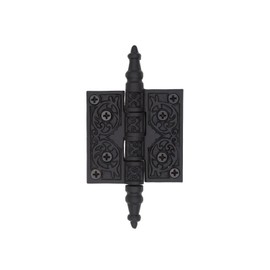 2.5" Victorian Style Steeple Tip Hinge in Cast Iron