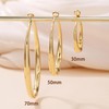 PABBEU Gold Hoops Earrings for Women Hypoallergenic Large 14k Gold
