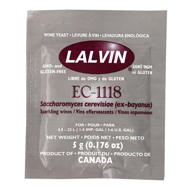 Lalvin - EC-1118B EC-1118 Yeast by Lallemand Inc