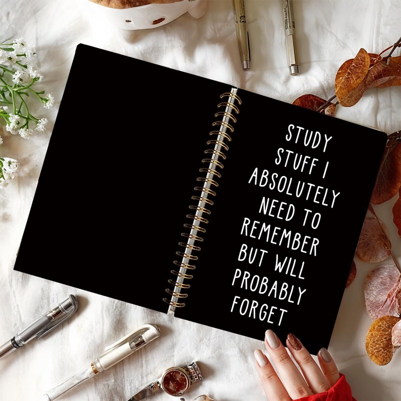 LIANGW Funny Notebooks for Work, School Stuff Journal for Women