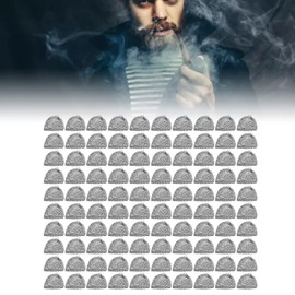 aqxreight 100Pcs Pipe Ball Screen Filter 16mm Stainless Steel Washable Easy to Store Carry Install Pipe Screen Filter Mesh Ball Wire Ball for Smoking