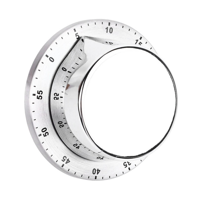 Kitchen Timer Stainless Steel Countdown Timer Clock Mechanical Kitchen Timer