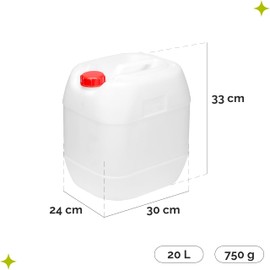 Garronda Water Canister Camping BPA-Free Food Safe Water Container Canister 20L Water Tank Camping Accessories Outdoor Camping Water Canister 20L Pack of 2 White GD-0082