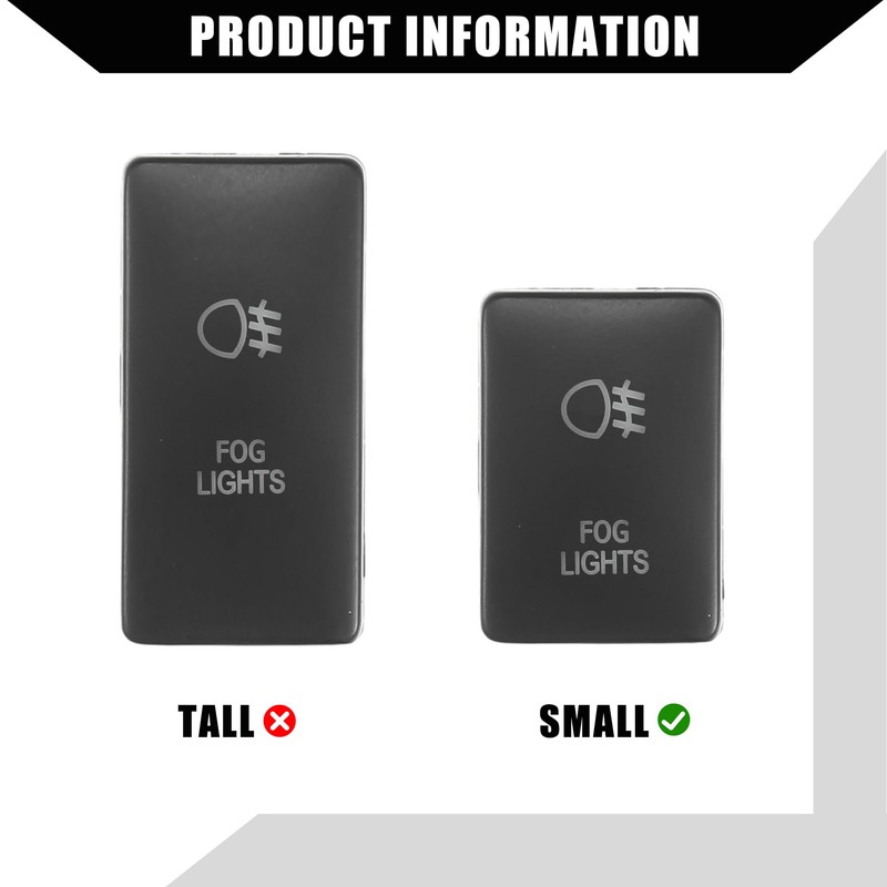 Hihaha Fog Light Pressure Switch with Connection Cable for Toyota