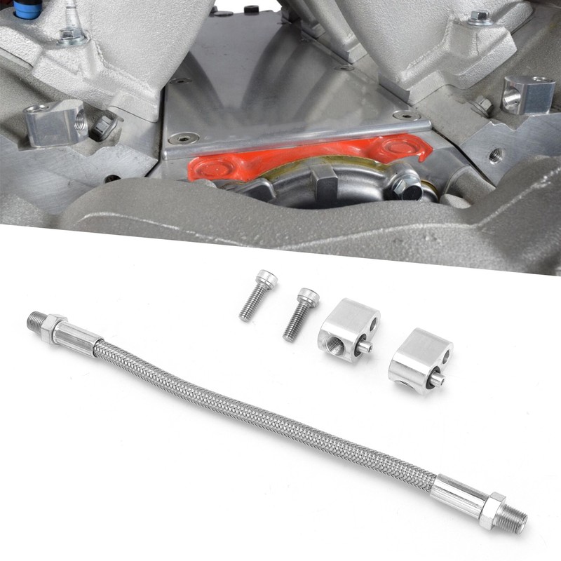 Cylinder Head Coolant Steam Port Crossover Hose Kit Replacement for