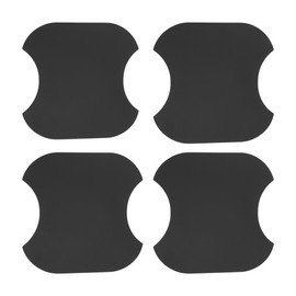 TUCKBOLD Car Magnet Car Door Handle Scratch Protector 91x93mm Anti-Scratches| Door Handle Protective Film Matte Black 4 Pcs