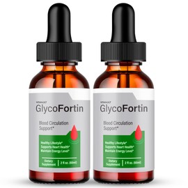 GlycoFortin Drops, GlycoFortin Blood Formula Support Supplement Liquid Drops - Maximum Strength, Glyco Fortin Health and Wellness All Natural Formula Drops, GlycoFortin Healthy Drops Reviews (2 Pack)