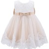 Bow Dream - Vestido de niña con lazo y lazo