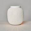 LITECRAFT Kerry Table Lamp Pierced Vessel Styled Ceramic E14 Base