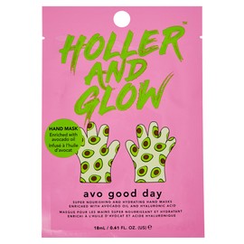 Holler and Glow Avo Good Day, Moisturising Printed Hand Masks