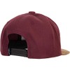 Reell Suede Snapback Cap, Maroon