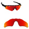Alphax Fire Red Optimized Polarized Engraved Replacement Lenses for Oakley