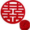HannaFires 30PCS Traditional Round Mini Double Happiness Wedding Decorations -