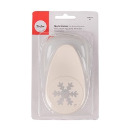 Rayher Hobby 69007000 Motivstanzer Schneeflocke, ø 5,08 cm- 2 Zoll, geeignet für Papier/Karton bis zu 200g/m²