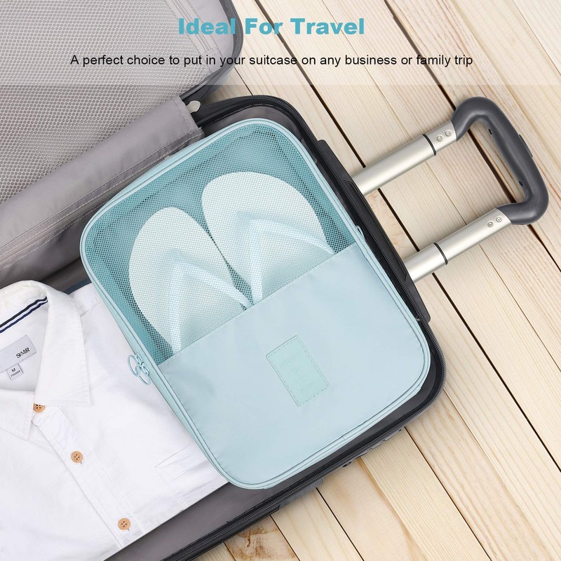 Shoe Bag,Mossio Large Waterproof Shoe Organizer with Zipper for Men