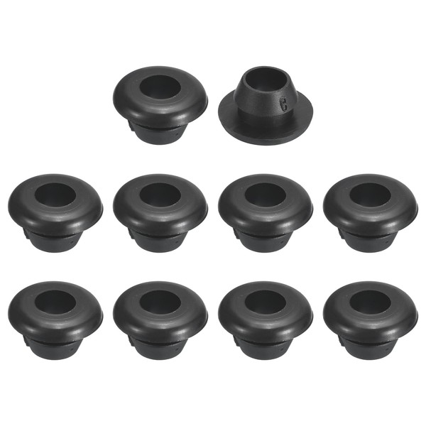 sourcing map 48 Pcs Rubber Grommets, 6mm ID 8mm Drill