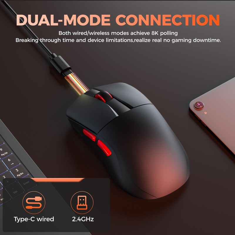 DAREU A950AIR WING Gaming Mouse, 1.2 oz (35 g), Ultra