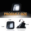 DERMOKA LED License Plate Lights with Metal Retainer Clips For