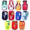 RIOSTUDIO Dog Clothes, Spring, Summer, Tank Top, Cool Soccer Uniform,
