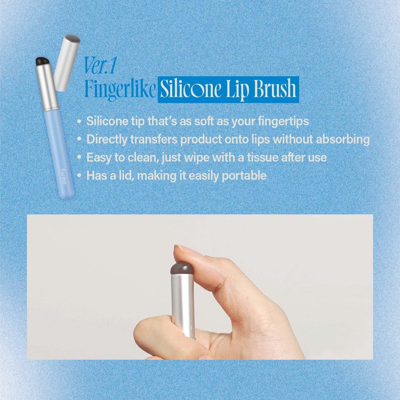 fwee Fingerlike Lip Brush | Multi-purpose Makeup Brush with Lid