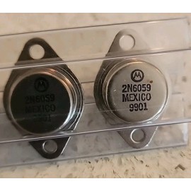 Motorola 2 Motorola 2N6059 NPN Silicon 100V 12A Power Transistors New
