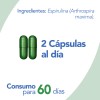 Espirulina 100% Pura | 120 Cápsulas De 600mg | Natgel