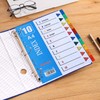 1-10 Part File Dividers A4, 【12Pack】 Plastic A4 Folder Dividers