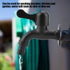 Black Wall Mounted Cold Water Faucet 304 Stainless Steel Outdoor