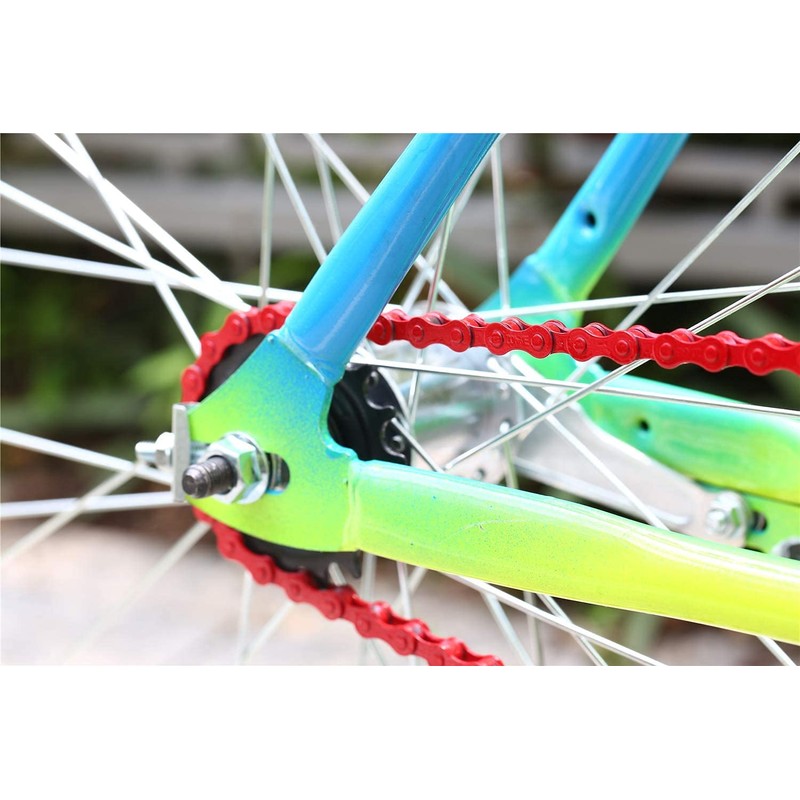 zonkie Bicycle Chain 1-Way 1/2 x 1/8 Inch, 122 Links