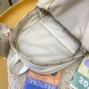 Cute Plaid Backpack with Plush Pendant Lightweight Large Capacity Student
