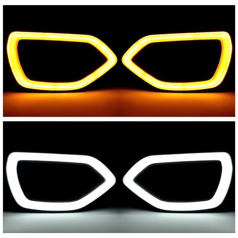 HECASA Grille Lights LED Compatible with 2015-2019 Dodge Charger SRT/Scat