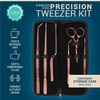 O'Creme Set of Culinary Tweezer Tongs Offset, Straight and Curved,