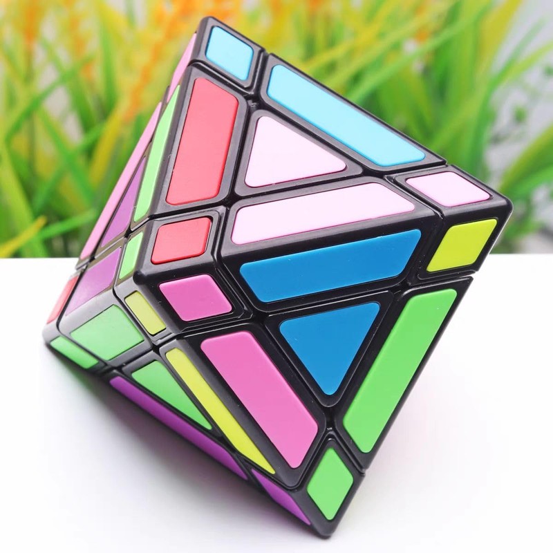 Cuberspeed 3x3 Octahedron Black Speed Cube stickerless Magic Cube Different