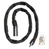 FIGODE Stainless Steel Chain Lock with 4 Same Keys, Rustproof