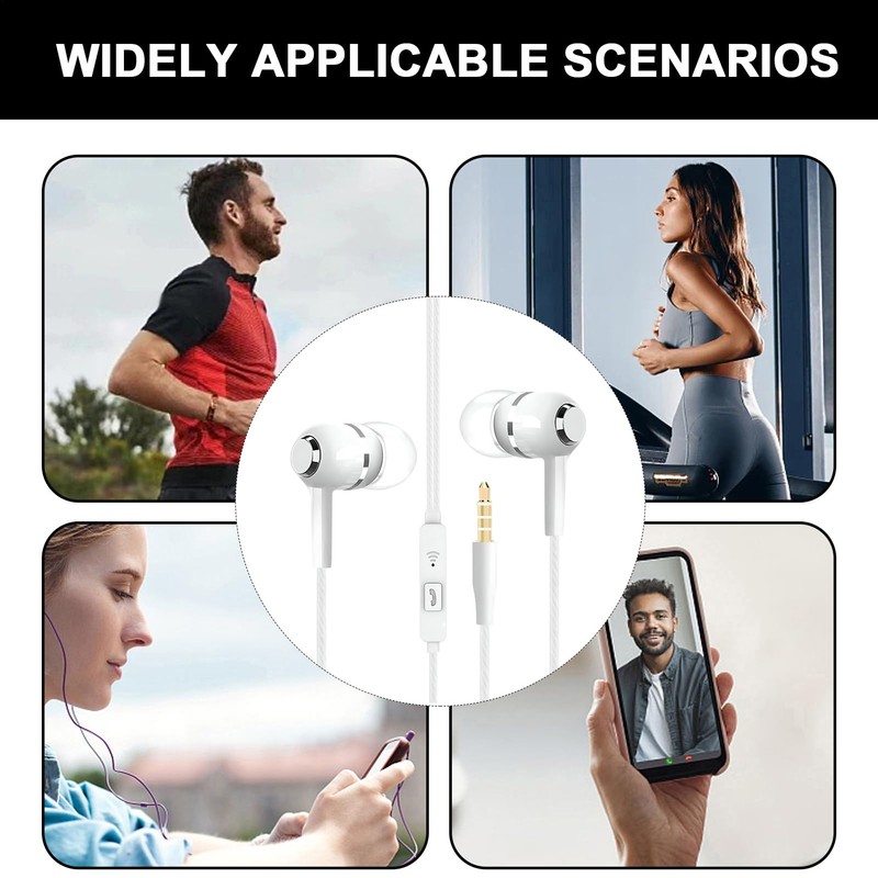 Wired Earbuds | Ear Phones with Cord - 3.5mm Lightweight