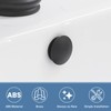 Homevacious Sink Basin Trim Overflow Cover Matte Black Brass Insert