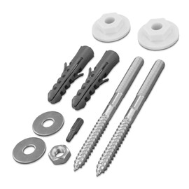DL-pro Mounting Set M10 x 140 mm for Washbasin, Washbasin, Bathroom, Dowels and Mounting Material