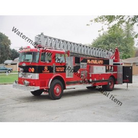 Pirsch McFarland Aerial Ladder Fire Truck Photograph Print 8.5x11"