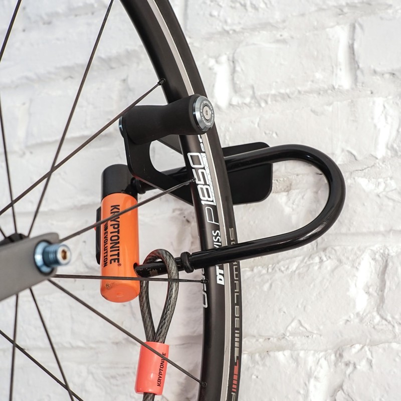 MIGHTY ENGINEERING Bicycle Wall Mount Lock-Up - Vertical Storage for