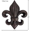 Lulu Decor, Cast Iron 14" Fleur De Lis Decoration Plaque