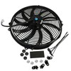 16 inch Slim Fan Push Pull Electric Radiator Cooling W/Mount