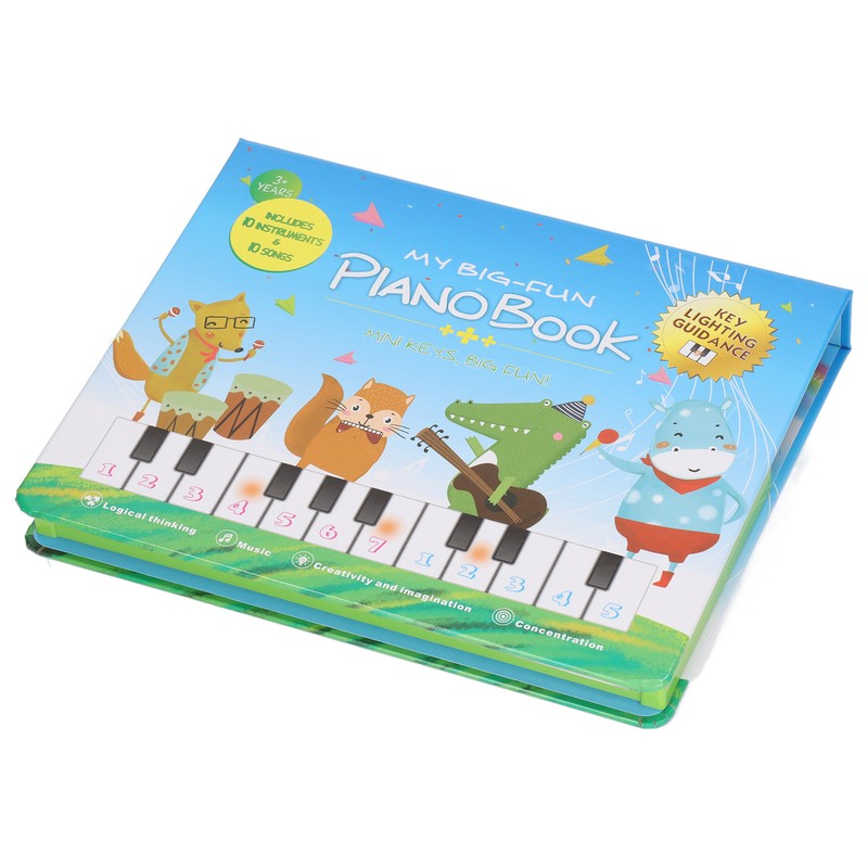 Piano Toy Book Educational Recording Function Kids Gift Toddler Musical