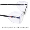 MELASA 12 Pairs Eye Glasses Side Shields, Flexible Slip on