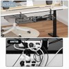 Bandeja de gestión de cables de 25 pulgadas, metal negro,