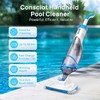 Consciot Handheld Pool Vacuum with Telescopic Pole, 18.5 GPM Suction,